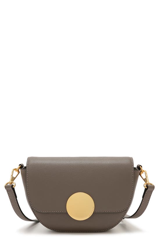 ORYANY ORYANY LOTTIE LEATHER SADDLE CROSSBODY BAG