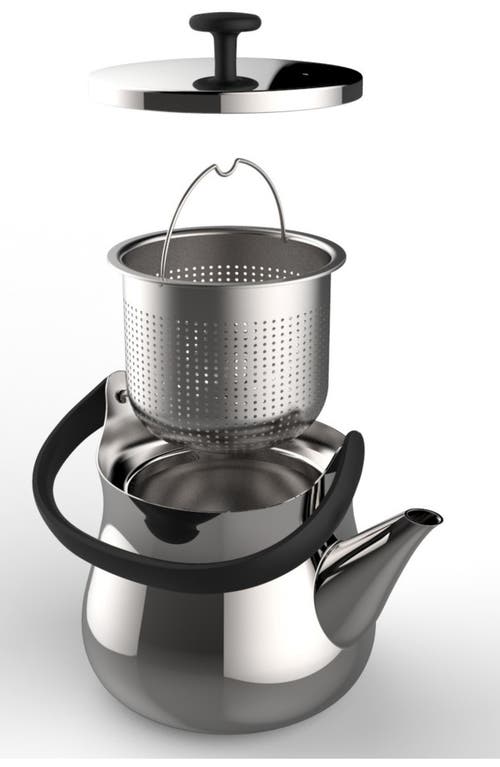 Shop Alessi Cha Tea Kettle In Stainless Steel