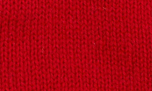 Amicale Cashmere Rib Knit Gloves In Red