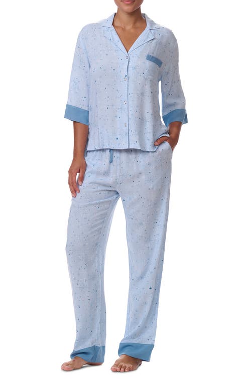 Splendid Print Pajamas In Hghway Celestial