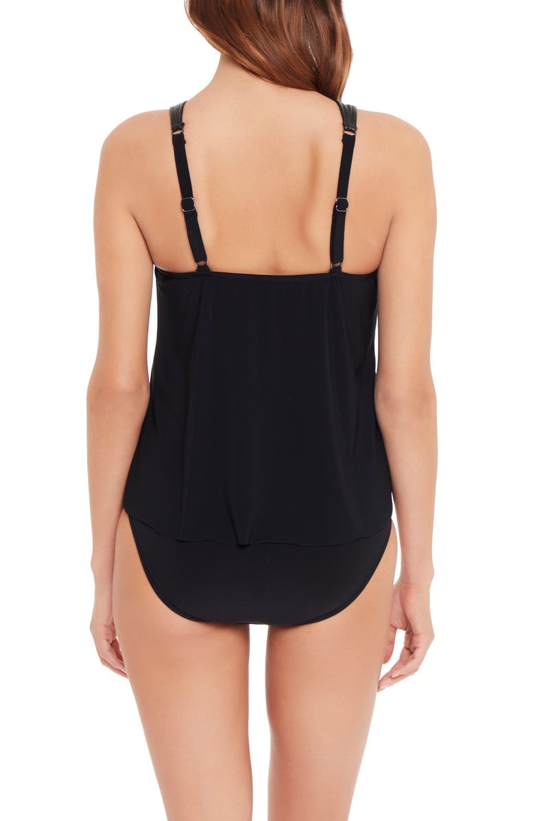 Magicsuit<sup>®</sup> Moto Chic Rachel Tankini, Alternate, color, Black