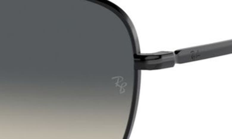 Shop Ray Ban Ray-ban 56mm Gradient Pilot Sunglasses In Black