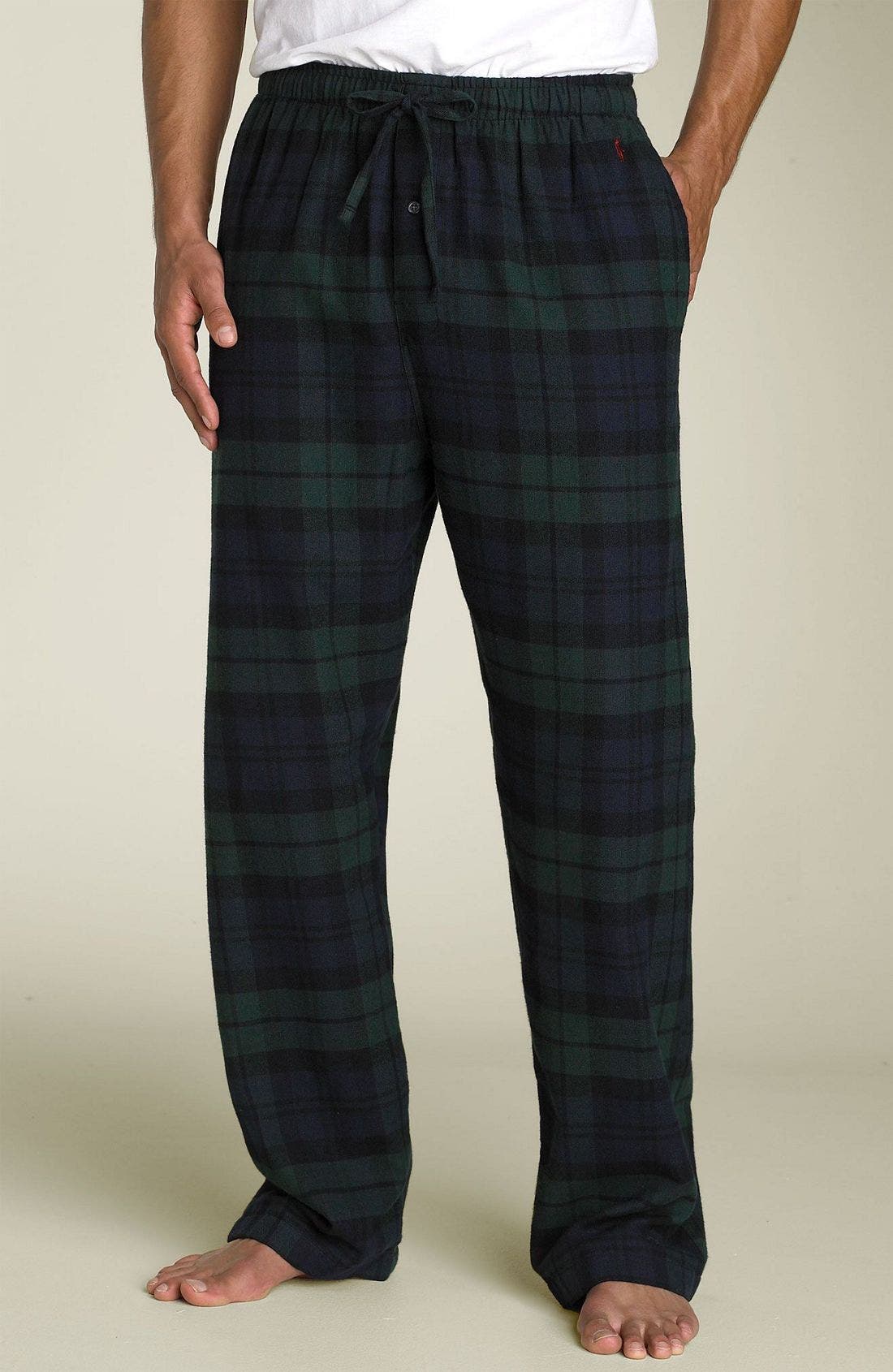 polo flannel pajama pants