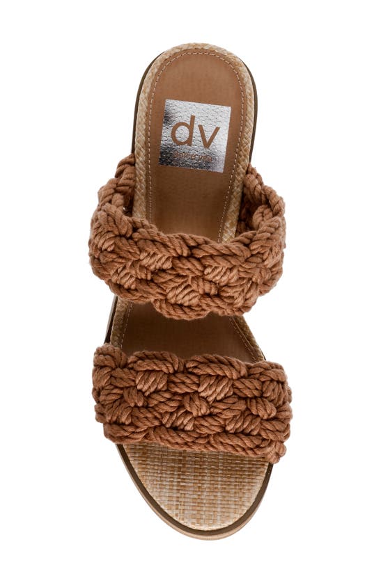 Shop Dolce Vita Dv By  Roulette Block Heel Slide Sandal In Toffee