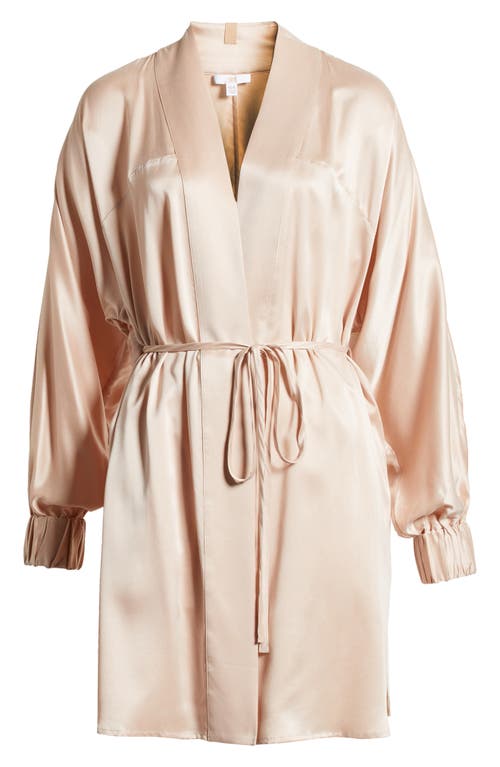 Shop Lunya Washable Silk Robe In Delicate Pink