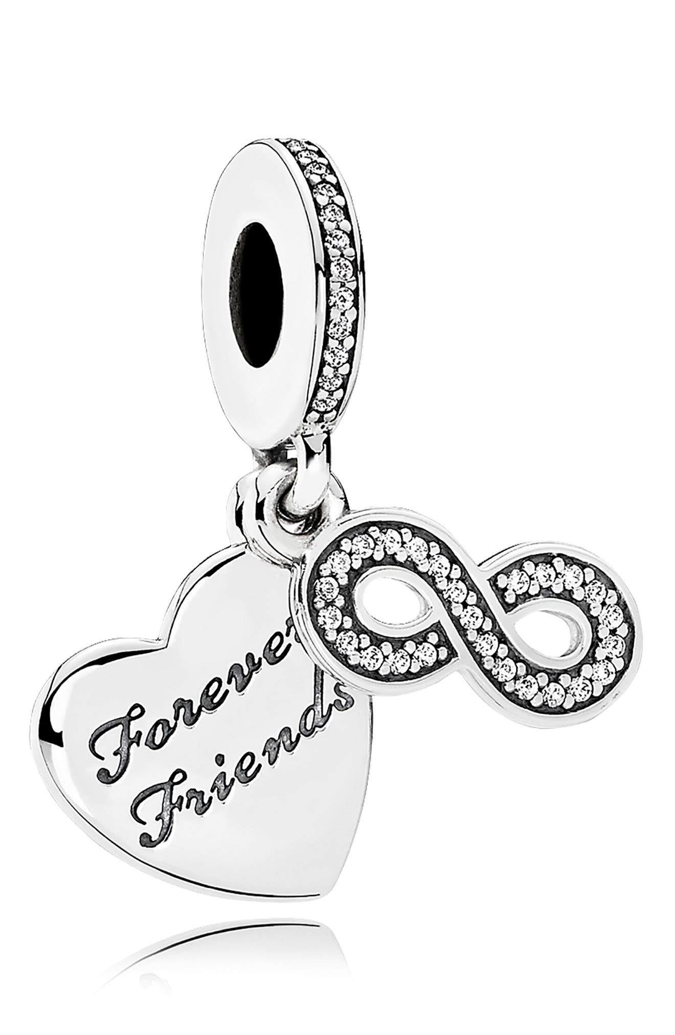 PANDORA Friends Forever Dangle Charm in Silver at Nordstrom