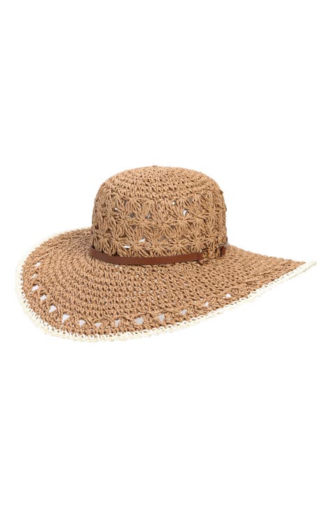 Open Weave Floppy Hat