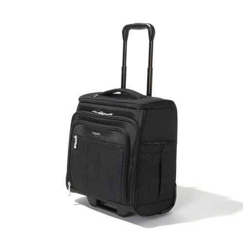 Baggallini Expandable Underseat Carry-on Luggage In Black