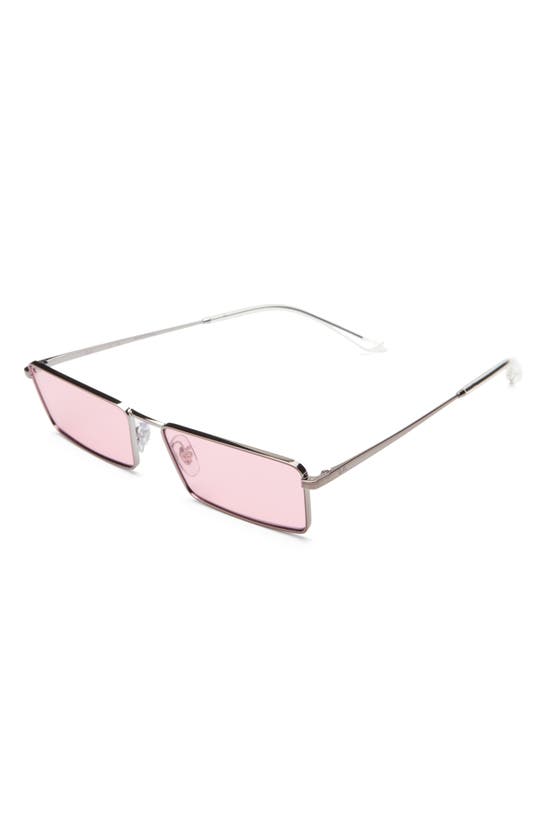 Shop Ray Ban Emy 59mm Tinted Rectangular Sunglasses In Pink
