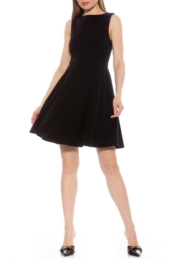 Shop Alexia Admor Ida Fit And Flare Sleeveless Dress In Black