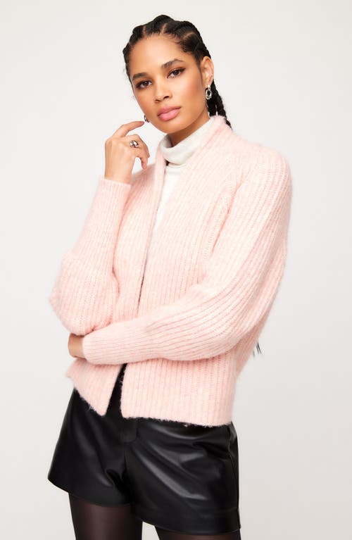 Shop Fifteen Twenty Cely Open Front Cardigan In Pink