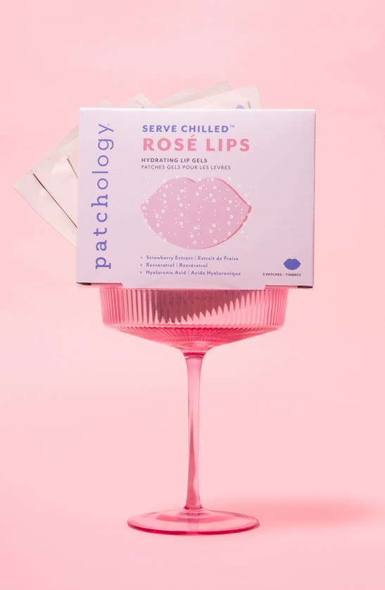 Patchology Serve Chilled Rose Lips Hydrating Lip Gels, Pack Of 5