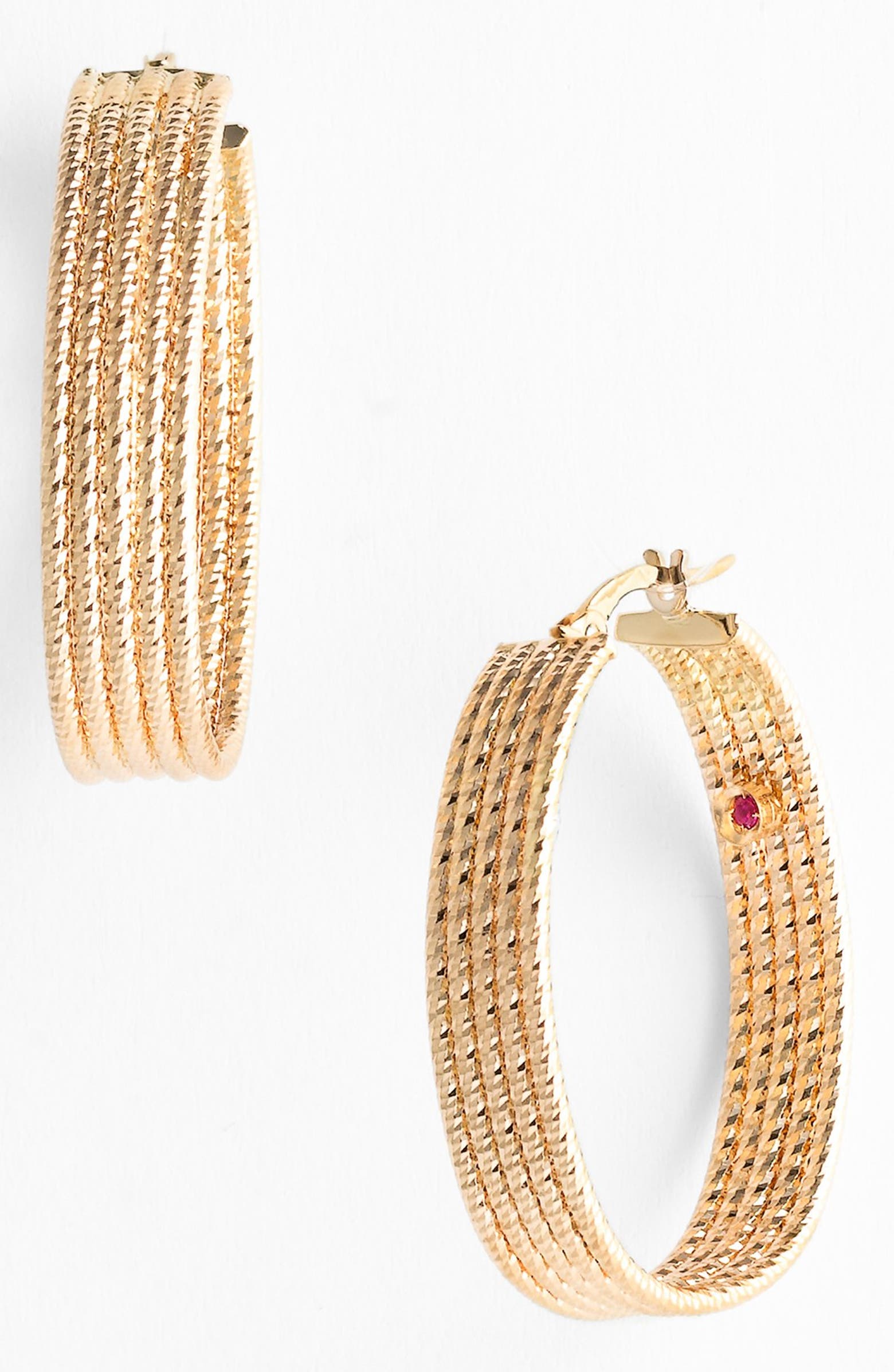 Roberto coin hoops Clearance