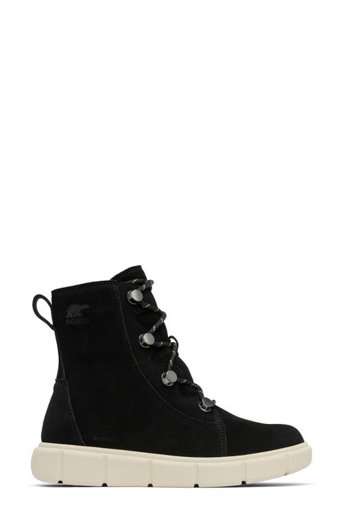 Sorel Explorer Iii Joan Waterproof Boot In Black/chalk