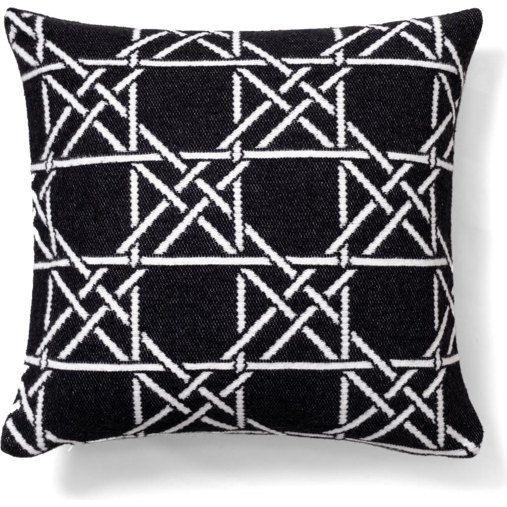 Brooks Brothers Lattice Work Decorative Throw Pillow In Black