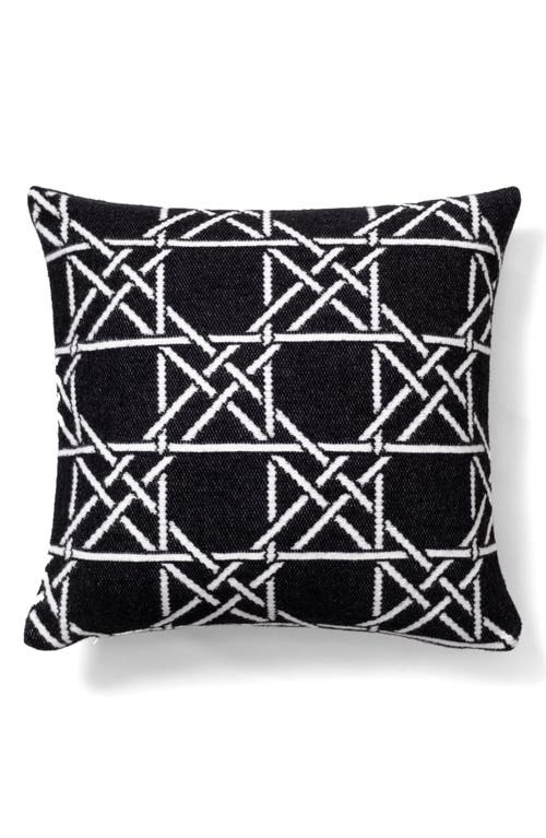 Brooks Brothers Lattice Work Decorative Throw Pillow In Black