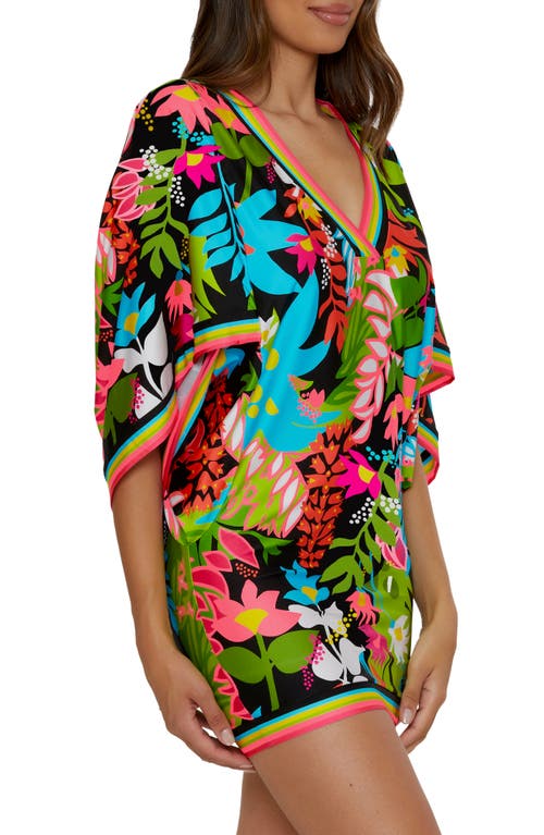 Shop Trina Turk Tiki Casablance Cover-up Tunic In Green Multi