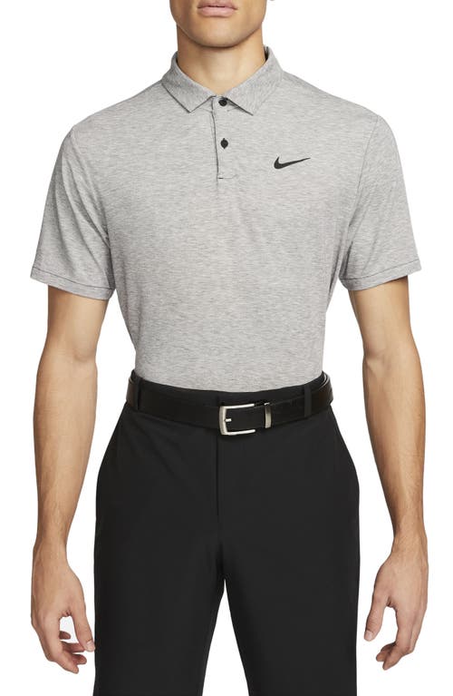 Nike Golf Dri-FIT Heathered Golf Polo in Black/Grey 