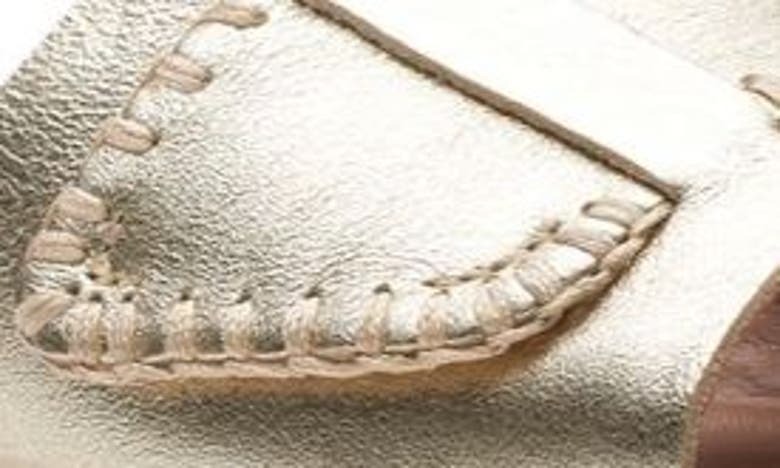 Shop Clarks (r) Maritime Slide Sandal In Champagne Leather