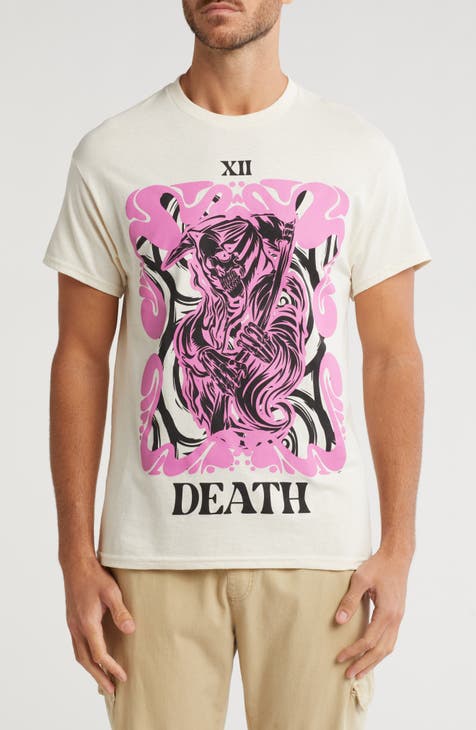 Death Tarot Cotton Graphic T-Shirt