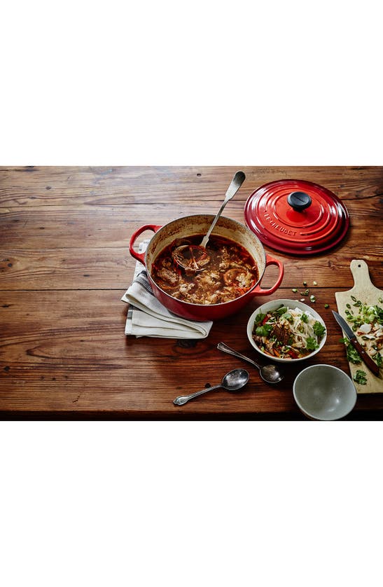 Shop Le Creuset Signature 3.5-quart Round Enamel Cast Iron French/dutch Oven In Cerise