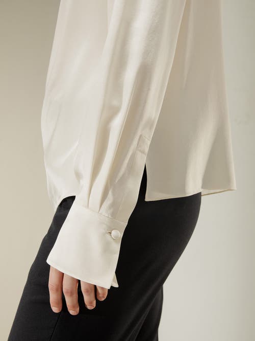 LILYSILK LILYSILK TAILORED BUTTON DOWN SILK SHIRT 