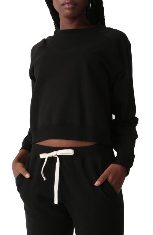 Ronan Pima Cotton Blend Sweatshirt in Onyx
