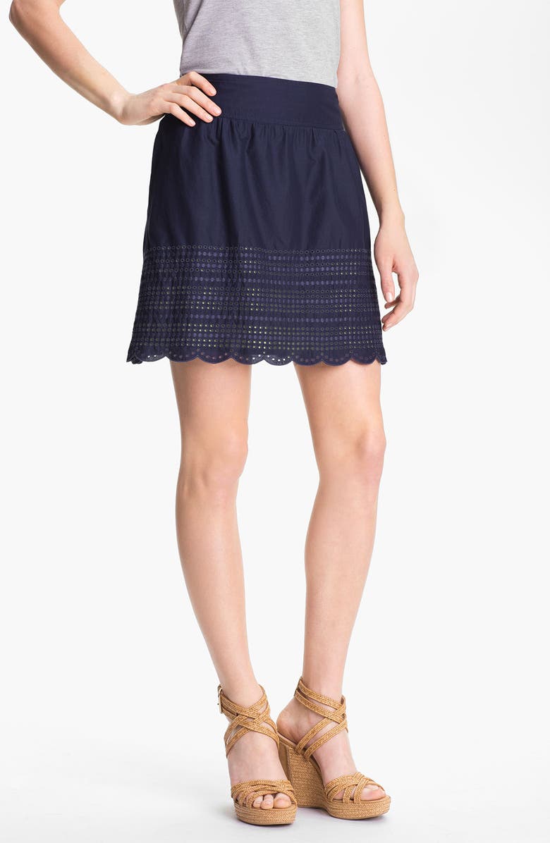 Caslon Eyelet Cotton Skirt | Nordstrom