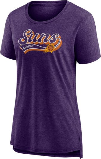 Women's Fanatics Branded Heather Purple Phoenix Suns League Leader  Tri-Blend T-Shirt