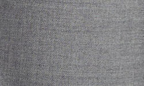 Lafayette 148 New York Gates Stretch Wool Straight Leg Pants In Nickel Melange