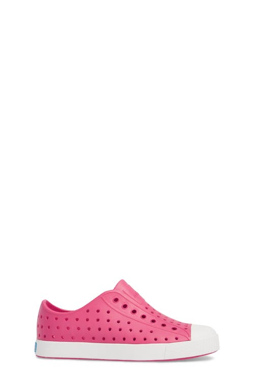 Native Shoes Kids' Jefferson Water Friendly Slip-on Sneaker In Hollywood Pink/shell White