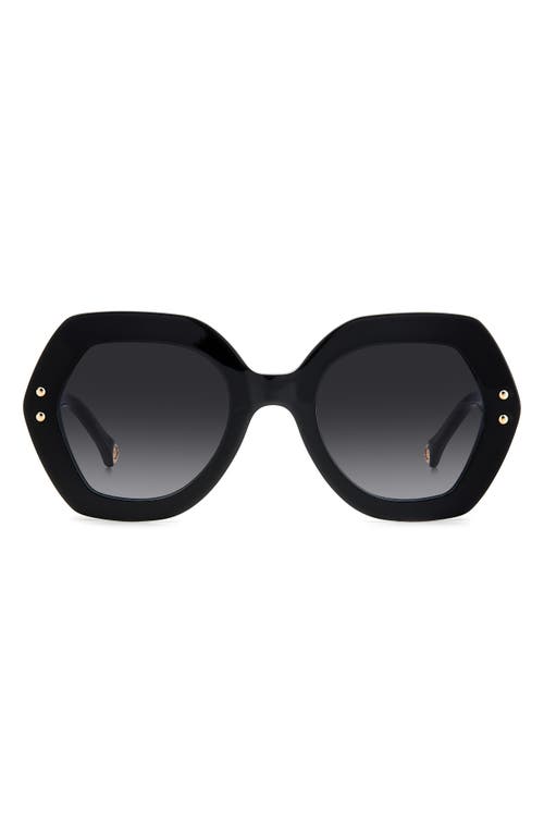 Carolina Herrera 52mm Square Sunglasses in Black Havana at Nordstrom