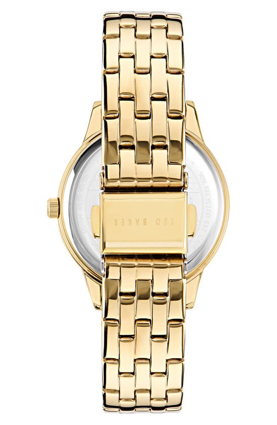 Shop Ted Baker Fitzrovia Bracelet Watch In Goldone