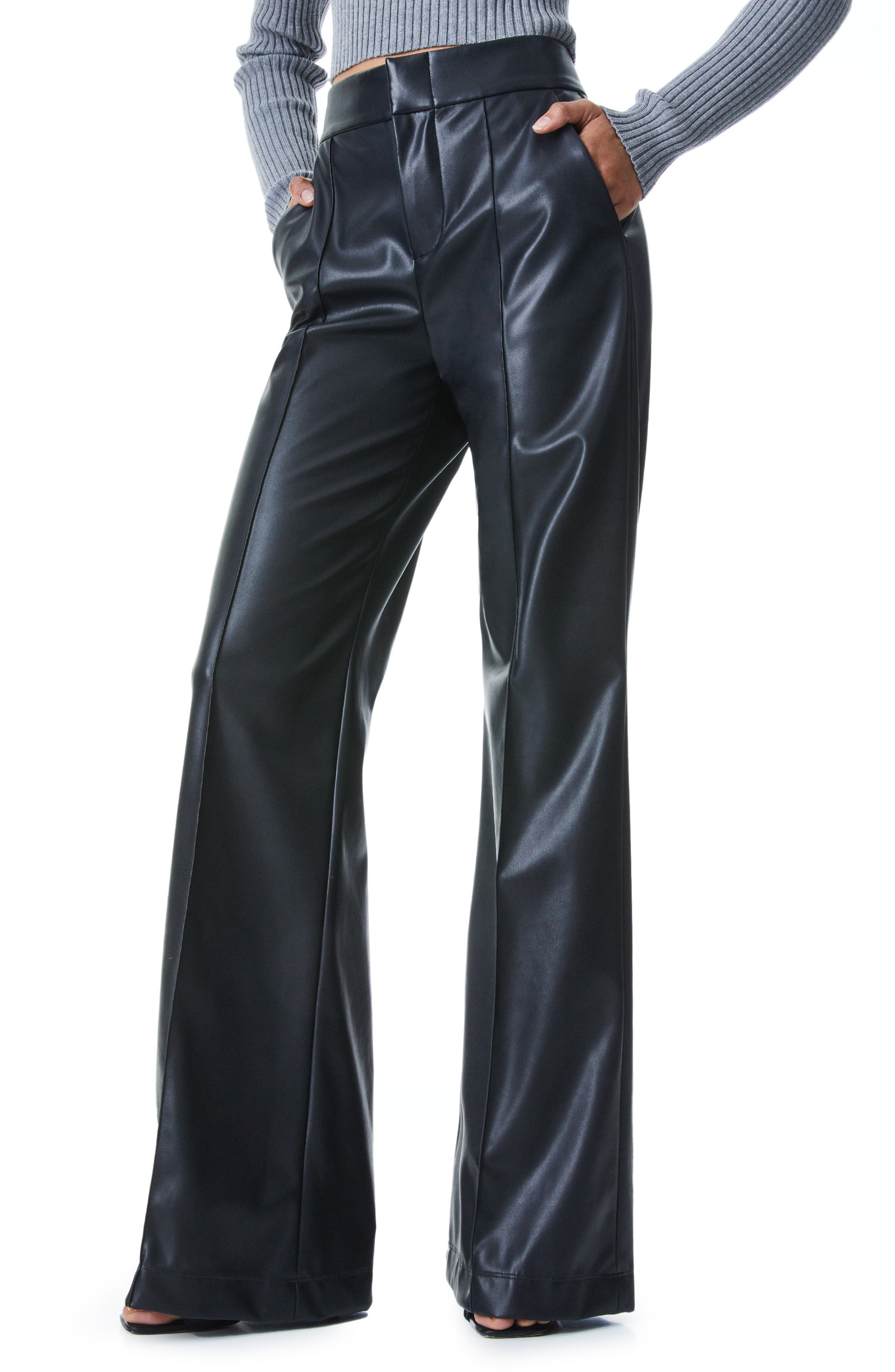 Baxter high-rise faux leather pants