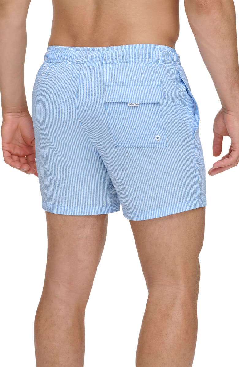 Calvin Klein Modern Euro Seersucker Swim Trunks Nordstromrack