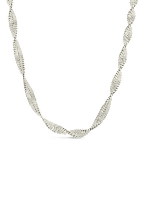 Sterling Forever Blakeley Chain Necklace In Silver