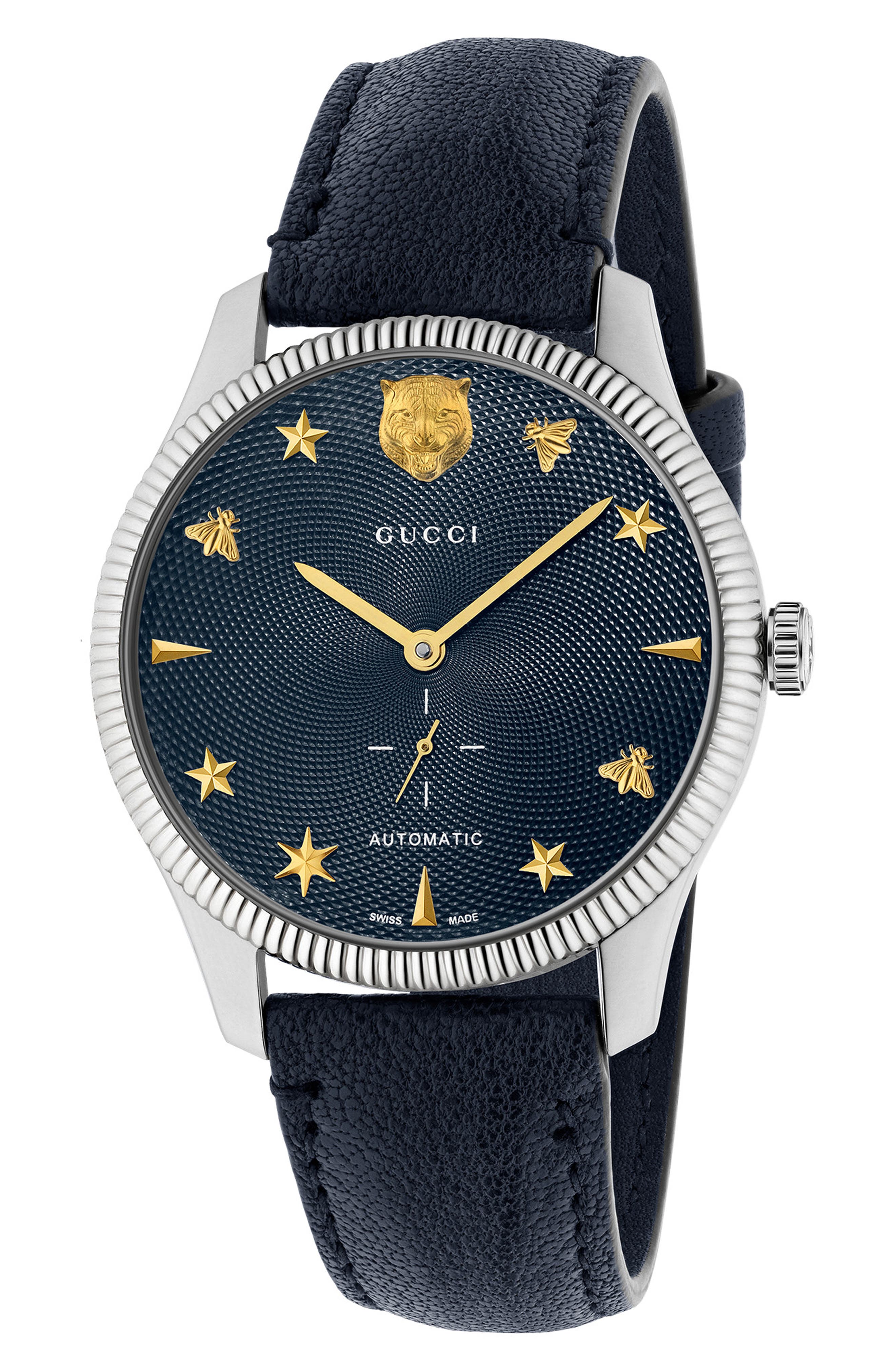 blue gucci watch