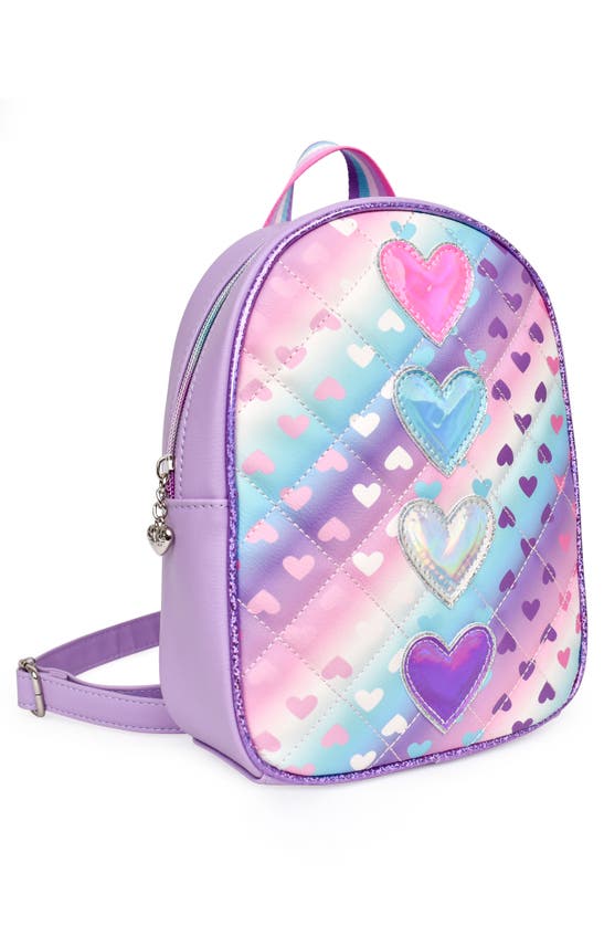 Shop Omg Accessories Kids' Hearts Mini Backpack In Orchid