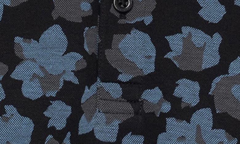 Shop Travismathew By The Wharf Floral Print Polo In Black