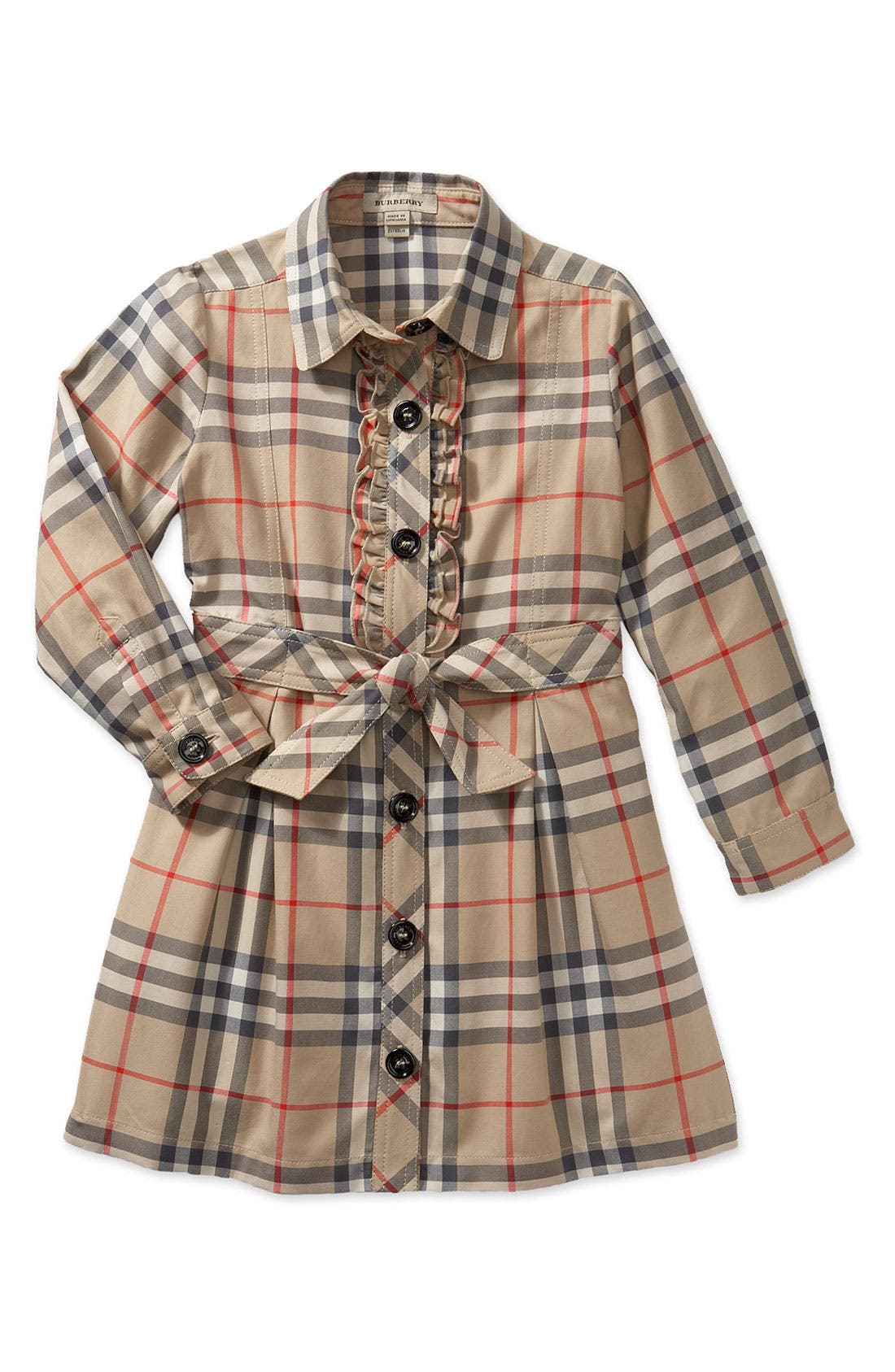 Burberry Check Ruffle Dress (Toddler & Little Girls) Nordstrom