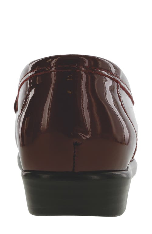 Sas Metro Metallic Loafer In Garnet