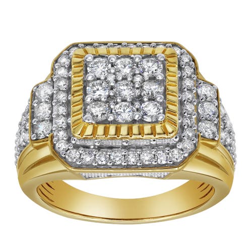 LUVMYJEWELRY LUVMYJEWELRY BIGG BOSS 14K YELLOW GOLD DIAMOND MEN STATEMENT RING