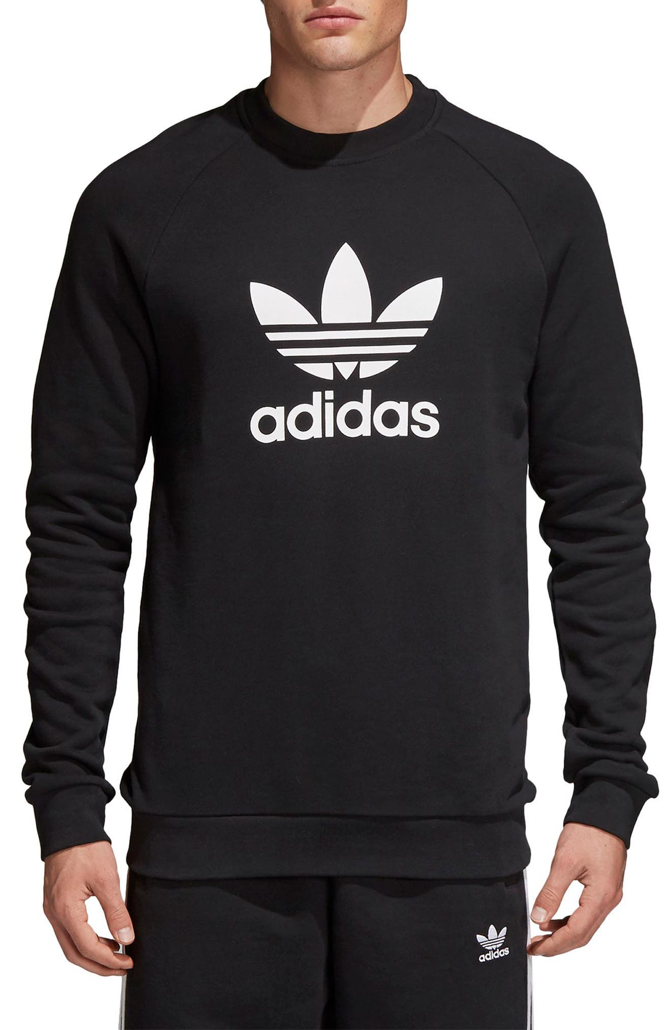 adidas originals trefoil sweatshirt black