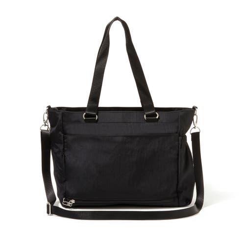 Baggallini Modern Laptop Tote Crossbody Bag In Black