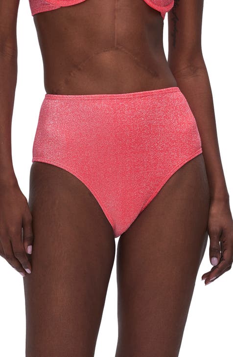 Women's Coral Bikini Bottoms