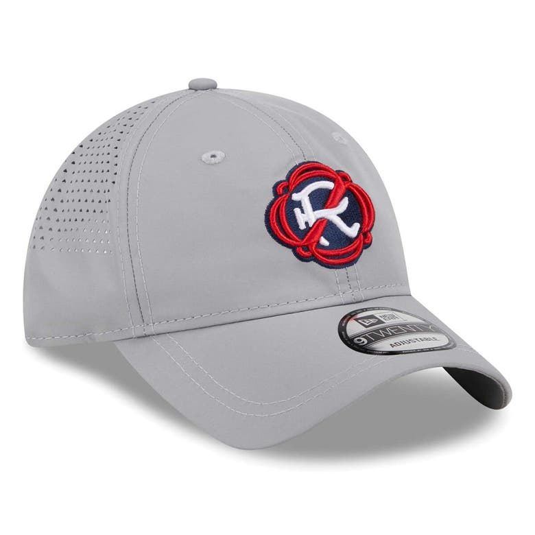 Shop New Era Gray New England Revolution Active 9twenty Adjustable Hat