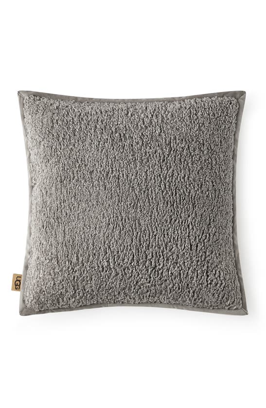 Shop Ugg Nisa Curly Fleece Pillow In Seal