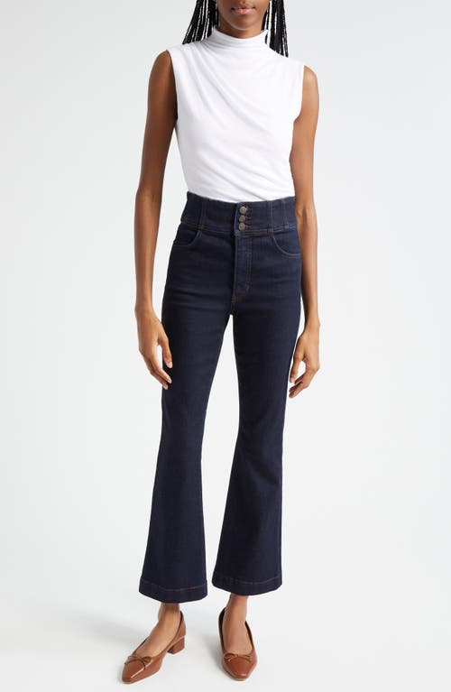 Shop Veronica Beard Carson High Waist Ankle Flare Jeans In Indigo Rinse