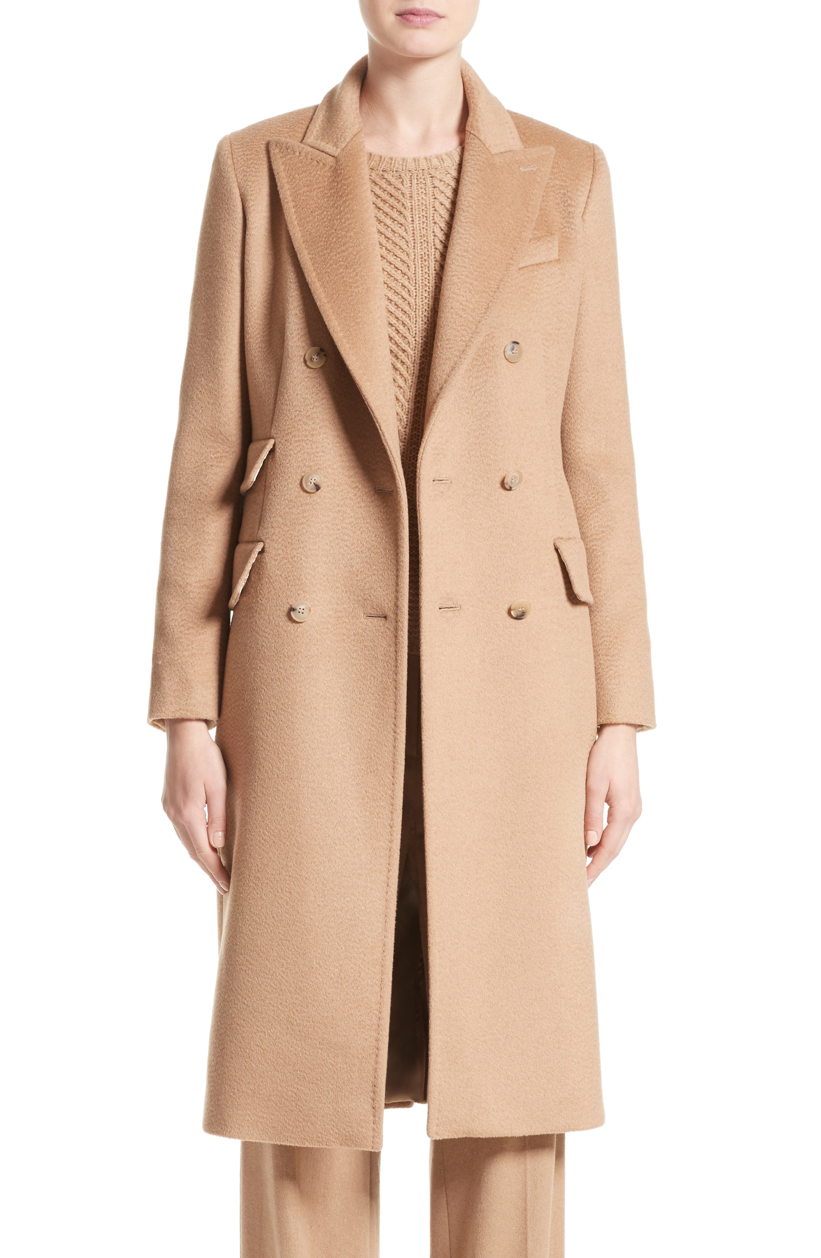 Max Mara Derris Camel Hair Coat Nordstrom