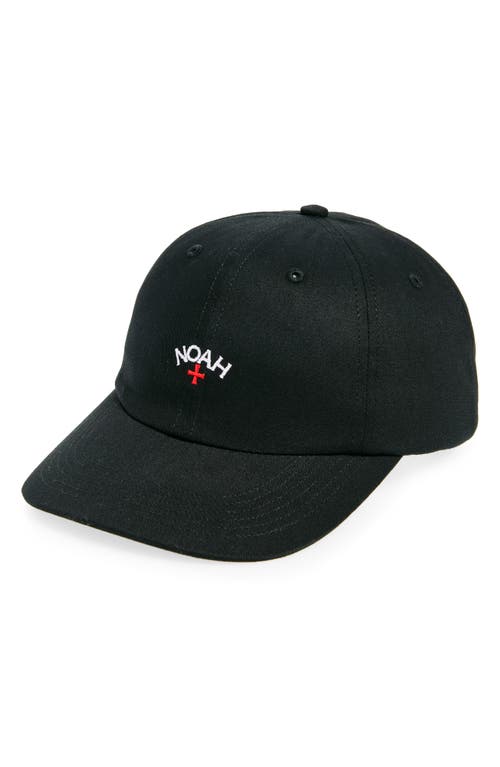 Noah Core Logo Baseball Cap in Black 